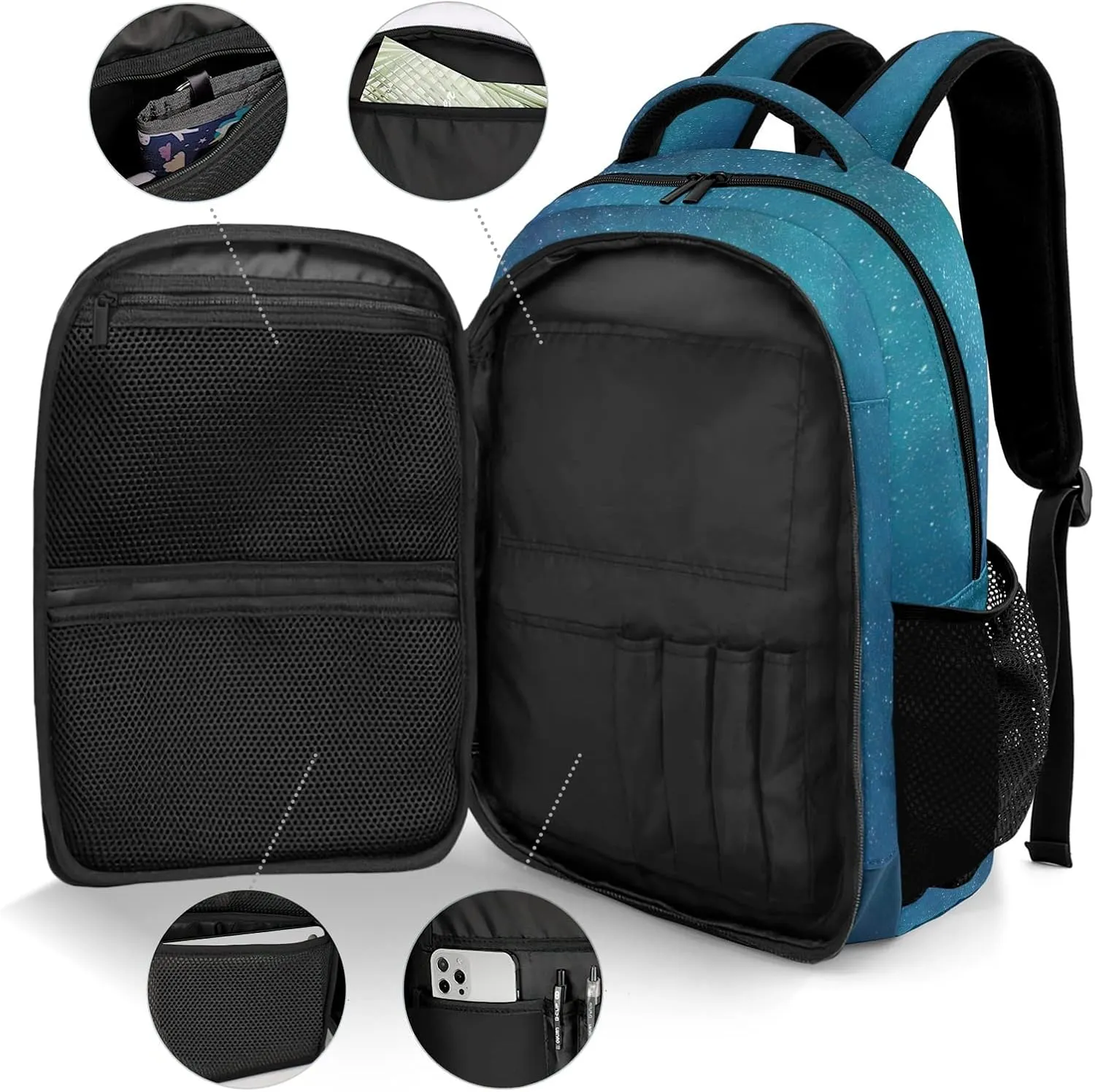 Custom Starry Ballet Backpack Custom Multifunctional Waterproof Laptop Bag for Travel Gift