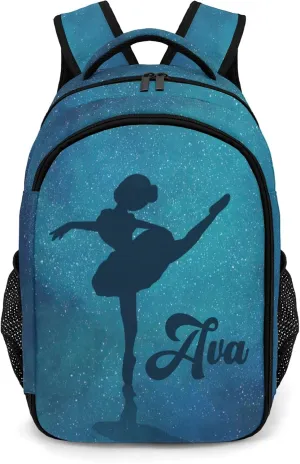 Custom Starry Ballet Backpack Custom Multifunctional Waterproof Laptop Bag for Travel Gift
