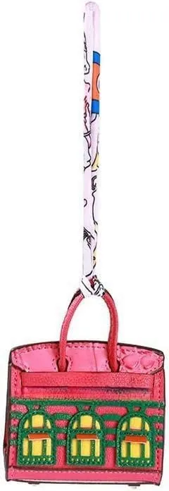Cute Keychains for Women Car Accessories Preppy Stuff Purse Charms for Handbags Vegan Leather Bag Charms