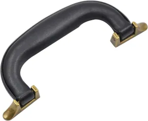 CynKen 1 Pieces PU Leather Handle For Guitar Musical Box Handbags Gift Boxes Wine Boxes Luggage Toolbox Trolley Instrument Case Black Bronze