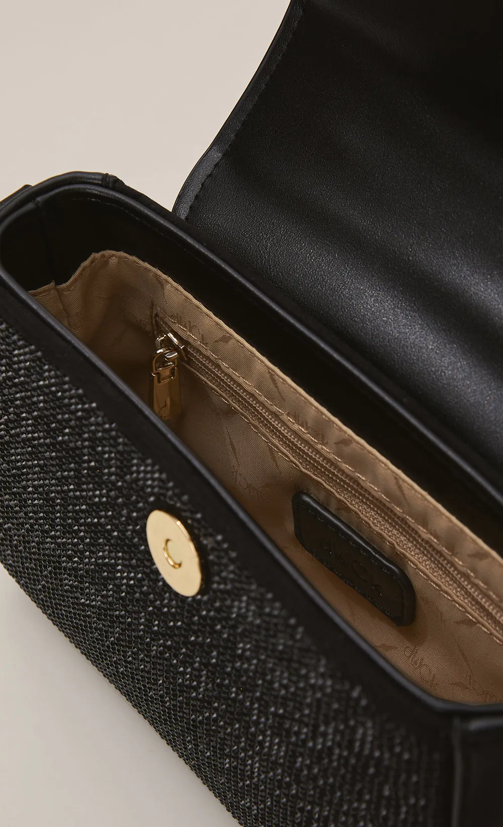 Diamante Diyana Micro Bag in Black