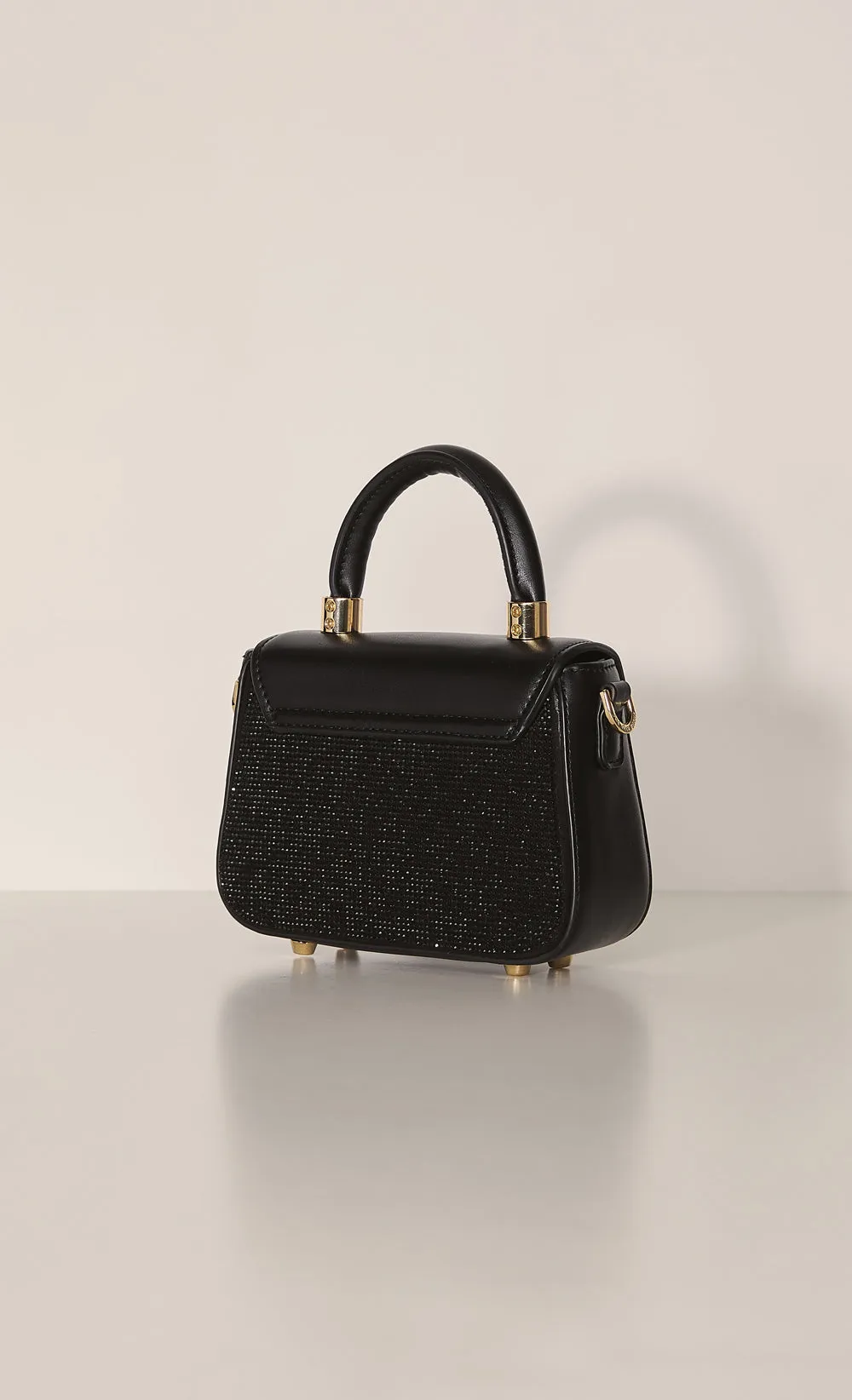 Diamante Diyana Micro Bag in Black