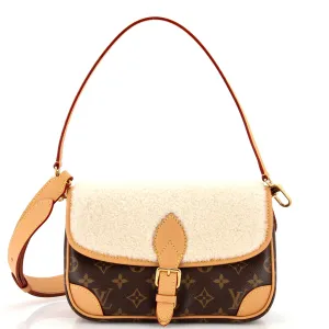 Diane NM Handbag Monogram Canvas with Shearling
