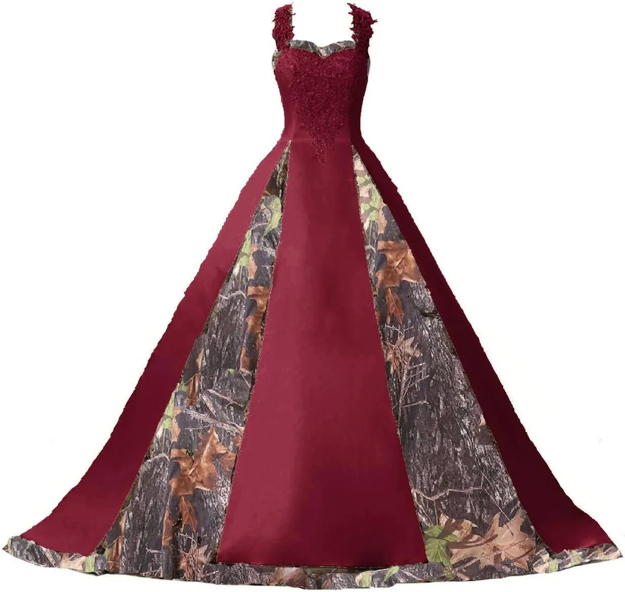 DINGZANCAMO Lace Straps Camo Wedding Dresses Bridal Ball Prom Gowns 2025