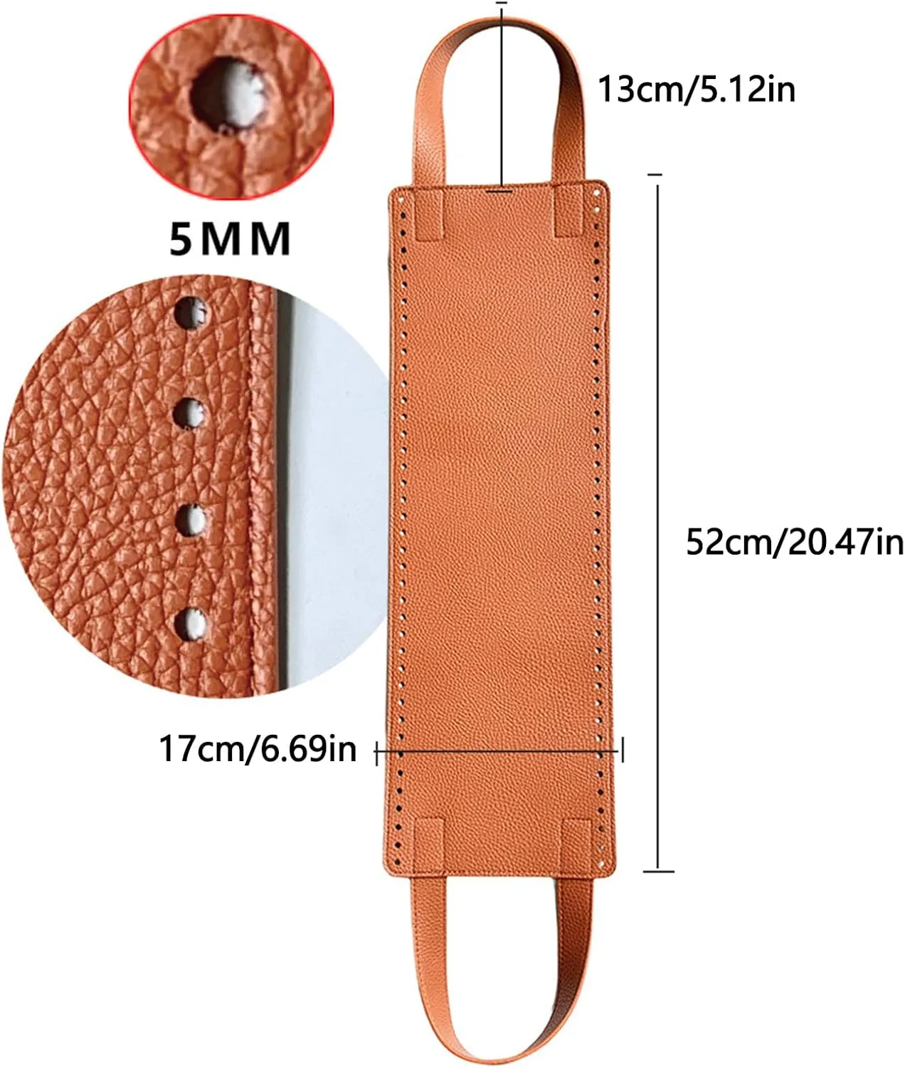 DIY Knitting Crochet Handbag Sewing Accessories, PU Bottoms Handles for Making Bag Crochet Bag Parts