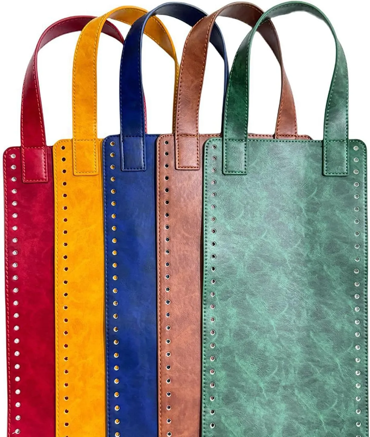 DIY Knitting Crochet Handbag Sewing Accessories, PU Bottoms Handles for Making Bag Crochet Bag Parts