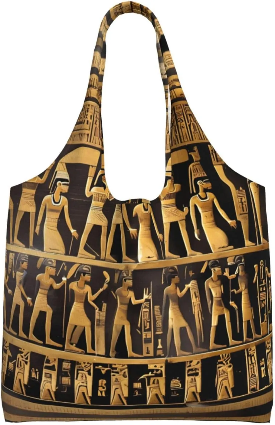 Egypts Hieroglyphics print Women Shoulder Canvas Tote Handbag Work Bag for Women Lady Casual Tote's Handbag