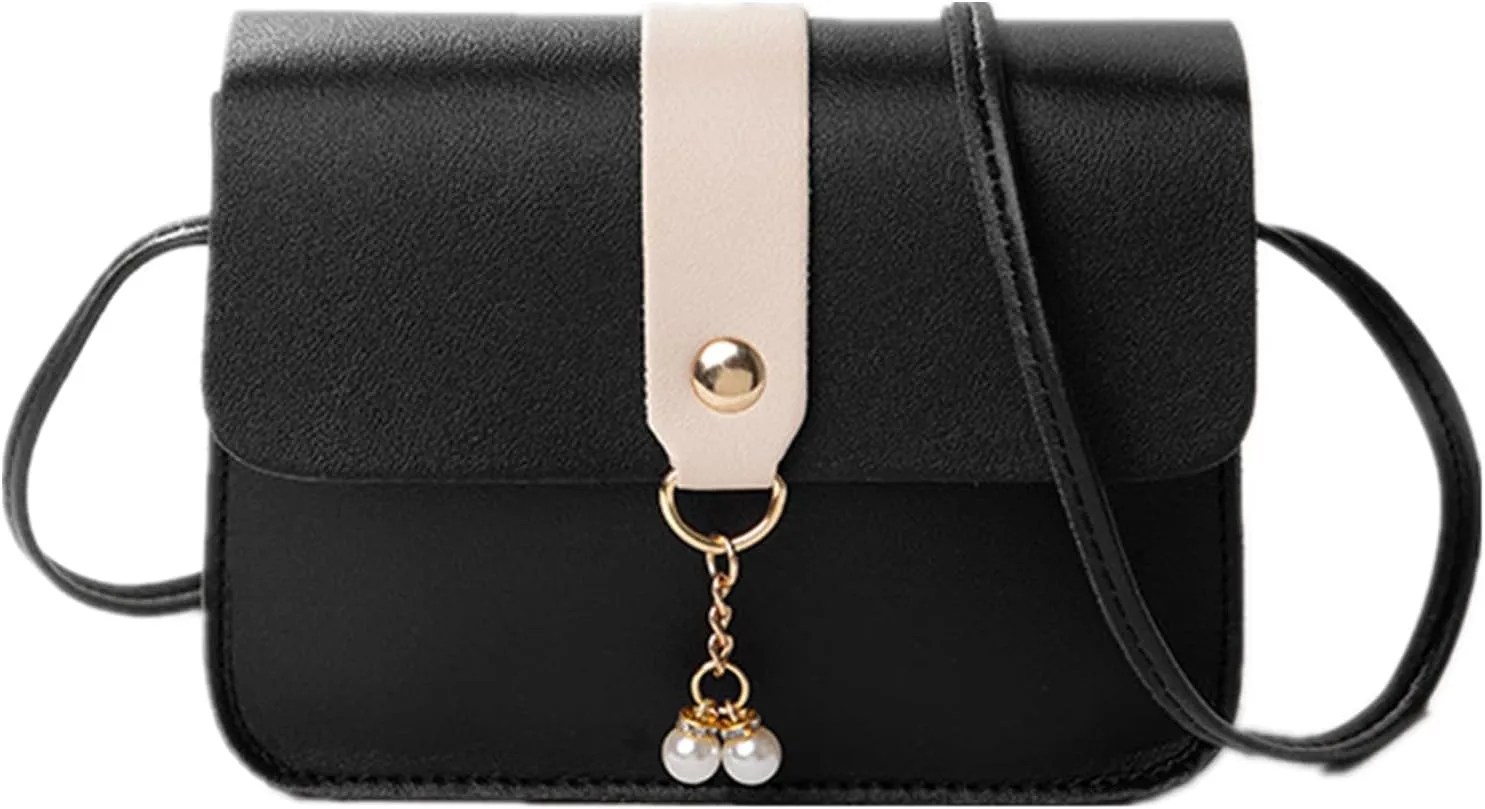Elegant Women's Bag Chain Underarm Shoulder Crossbody - Small Square Mini Leather Handbags with Travel