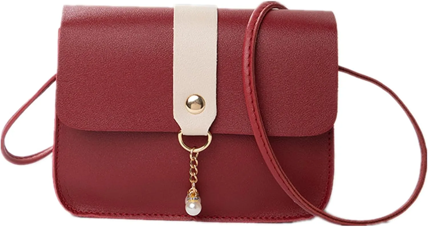 Elegant Women's Bag Chain Underarm Shoulder Crossbody - Small Square Mini Leather Handbags with Travel