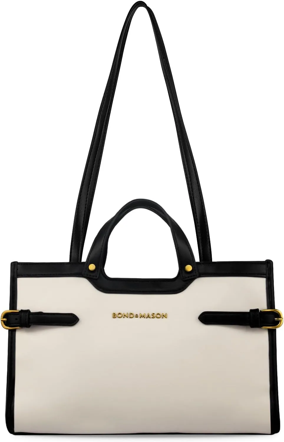 Elisabeth Tote Bag, Tote Bag for Women, Leather Tote Bag for Women, Tote Bag with Zipper, Travel Tote Bags for Women, Bags for Women, Tote Handbags for Women, One Zip Pocket,100% Vegan Leather, White