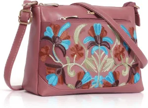 Embroidered Sling Bag for Women