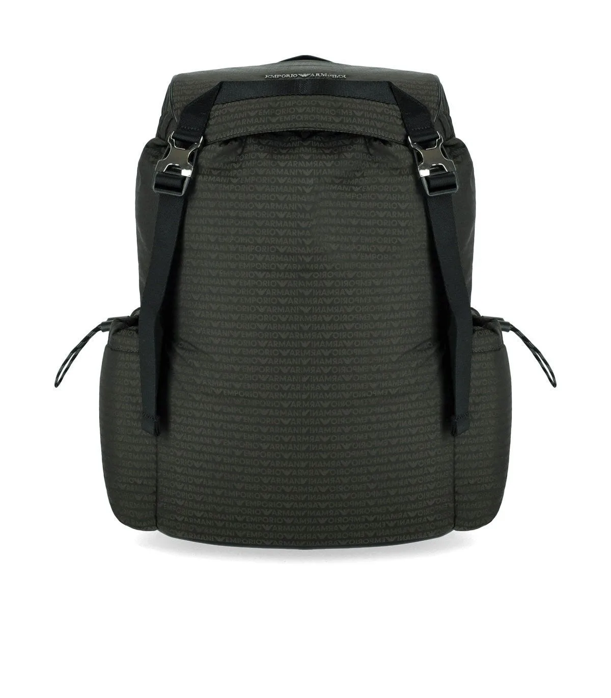 Emporio Armani Military Green Monogram Backpack