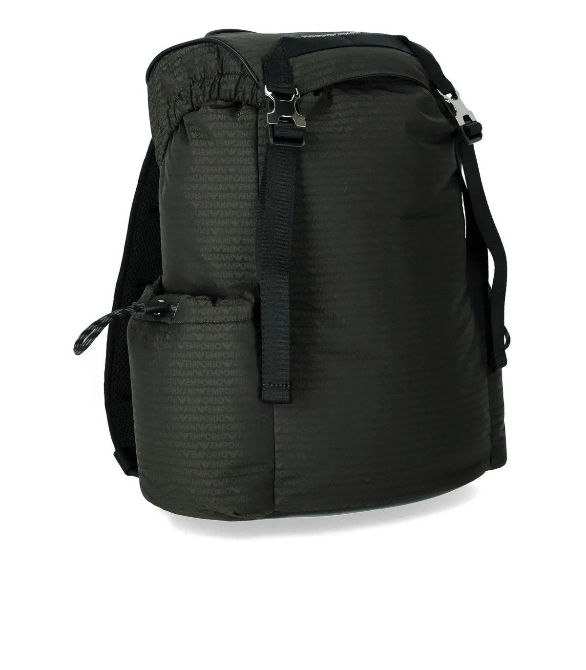 Emporio Armani Military Green Monogram Backpack