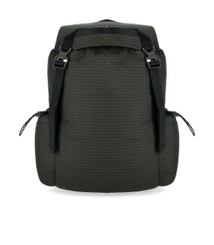 Emporio Armani Military Green Monogram Backpack