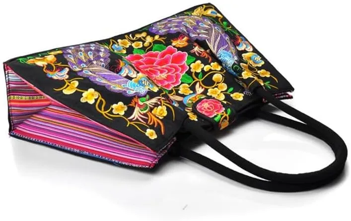 Ethnic Embroidered Handbag Features Vintage Embroidered Shoulder Bag