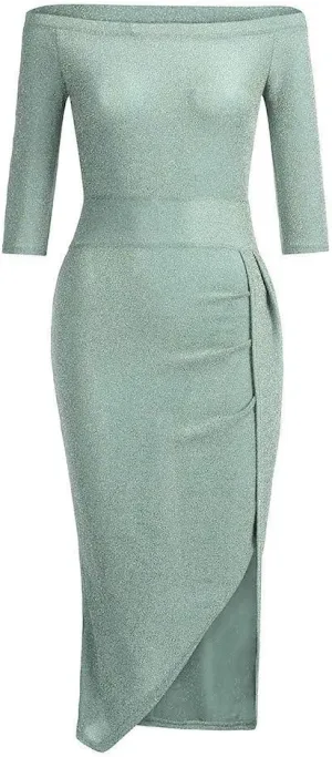 Evening Dresses for Women Elegant Long Sleeve Sequin Mini Dresses Sexy Ruched Bodycon Sparkly Glitter Cocktail Party Dresses