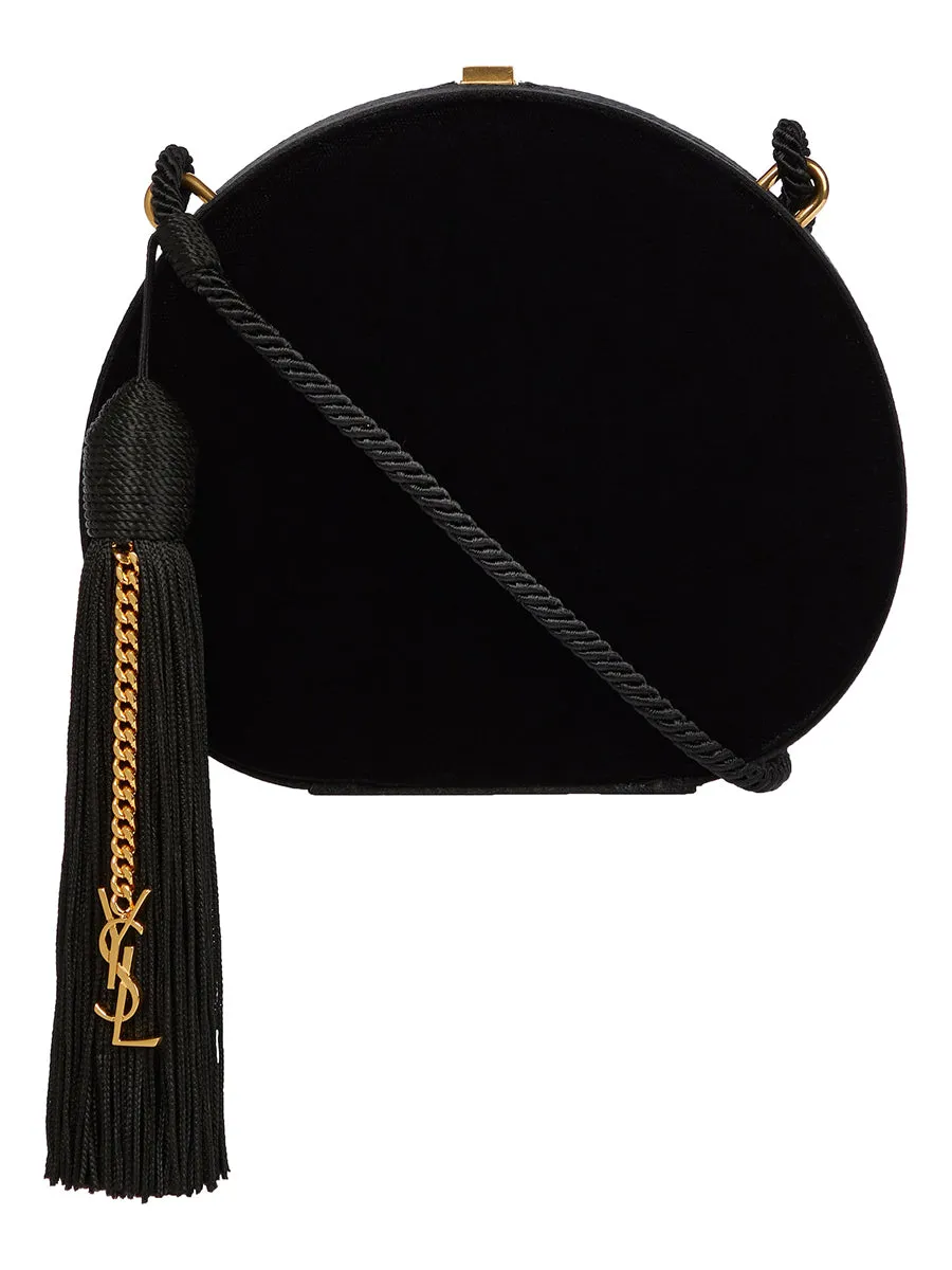 Evening Minaudiere Tasseled in Velvet and Satin