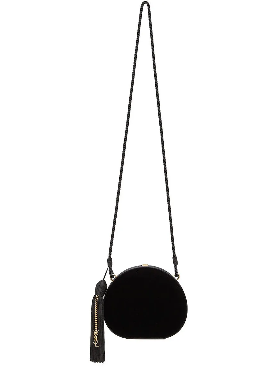 Evening Minaudiere Tasseled in Velvet and Satin