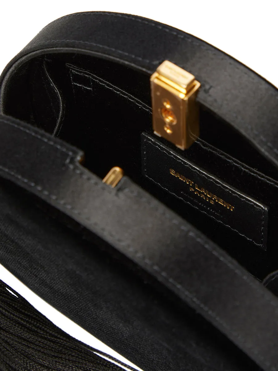 Evening Minaudiere Tasseled in Velvet and Satin