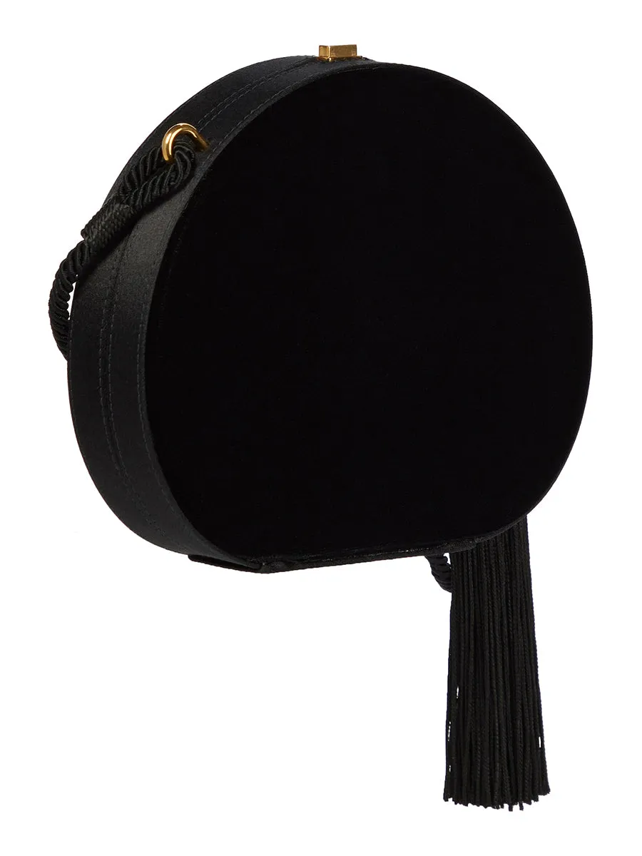 Evening Minaudiere Tasseled in Velvet and Satin