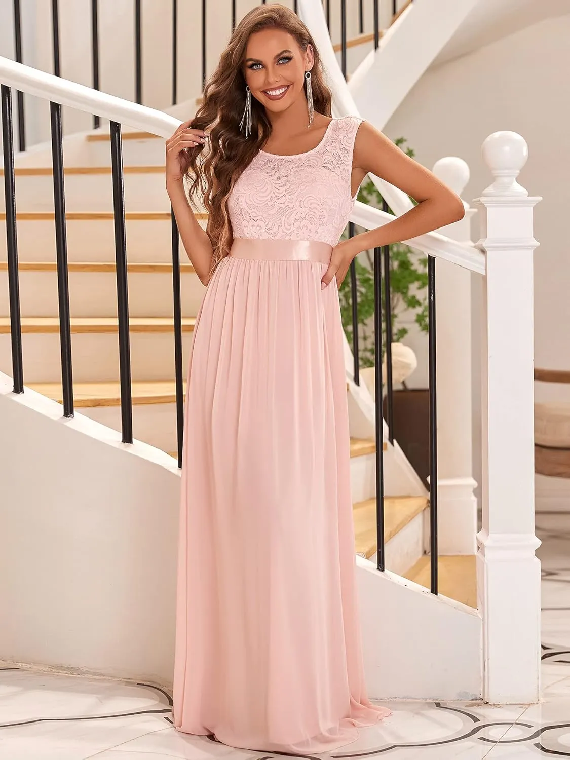 Ever-Pretty Women's Women's Ruched Empire Wasit Bridesmaid Dresses 0646