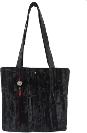 Farm4Far Women Velvet Velour Stiff Shoulder Evening Crossbody Bag