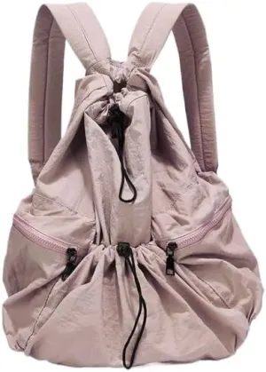 Fashion Backpack Y2K Shoulder Bag Women Men, Aesthetic Shoulder Bag Hiking Travel Backpack Cute Trendy Purse Daypack (Pink)