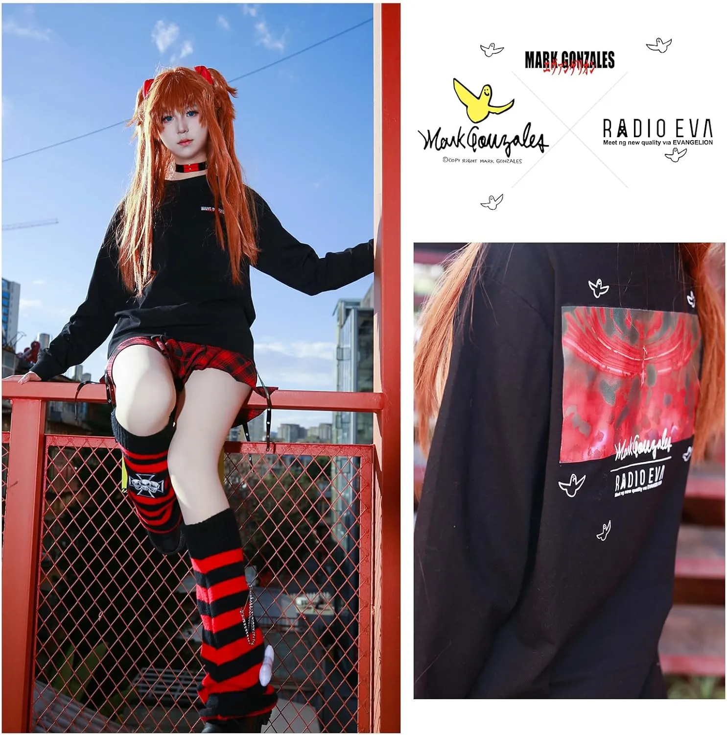 FIREFIRST Neon Genesis Evangelion Cotton Long Sleeve T-Shirt