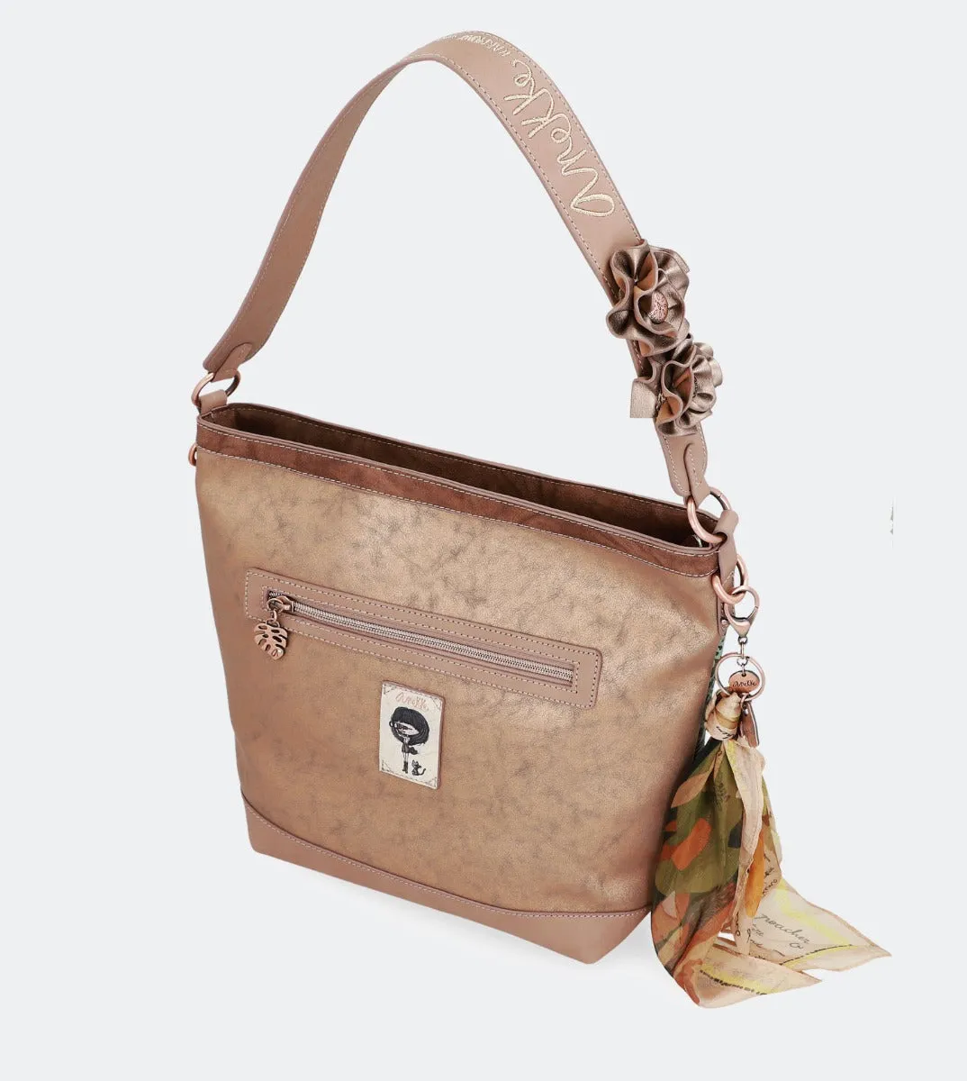 First-time buyer discount a Streamlined bag crossbody Nature with strap floral