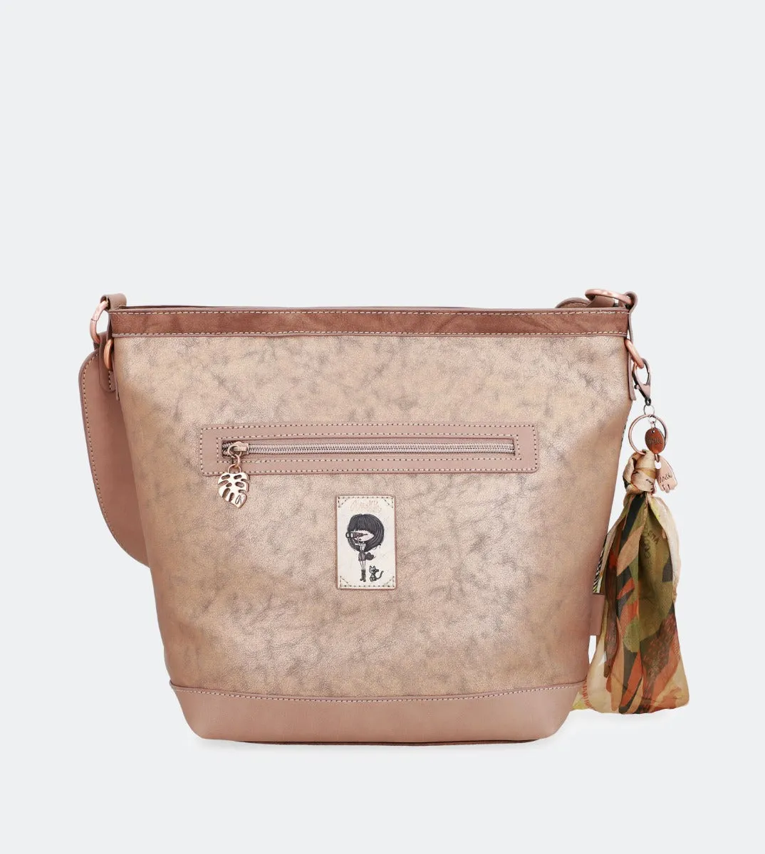 First-time buyer discount a Streamlined bag crossbody Nature with strap floral