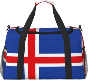 Flag Of Iceland Travel Bag, Weekender Bags For Women Men For Outdoor Adventures, Ideal For Camping And Hiking