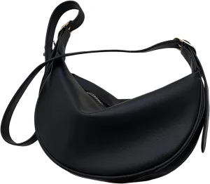 Floerns Women's PU Leather Crossbody Trendy Shoulder Bag Zipper Saddle Bag