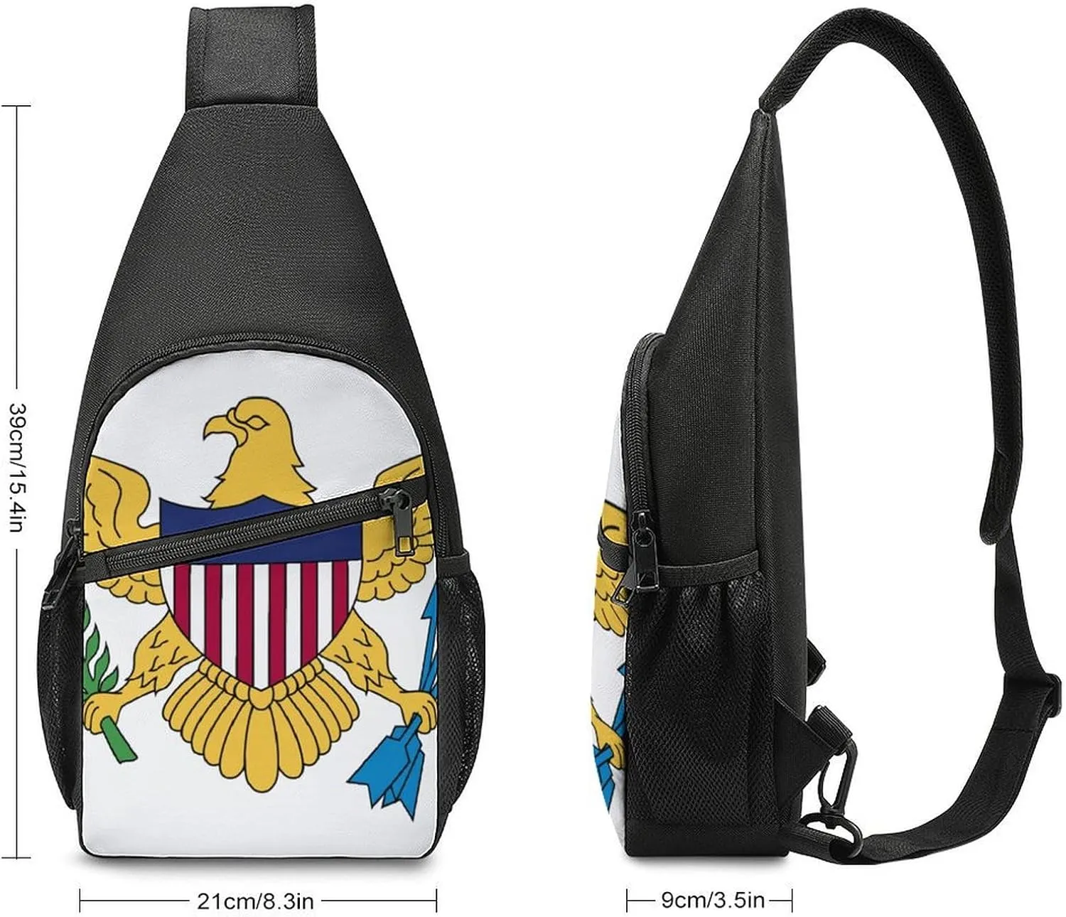 Floral Bird Tropical Paradise Hawaii Large Capacity Portable Chest Bag, Single Shoulder Chest Bag