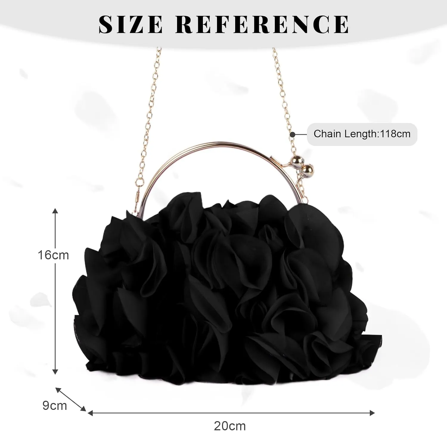 Floral Clutch Purses for Women Flower Evening Bag Wedding Purse Party Prom Handbags