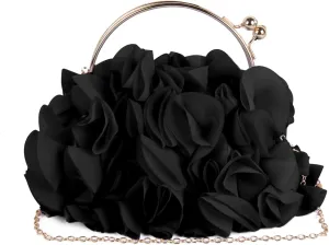 Floral Clutch Purses for Women Flower Evening Bag Wedding Purse Party Prom Handbags