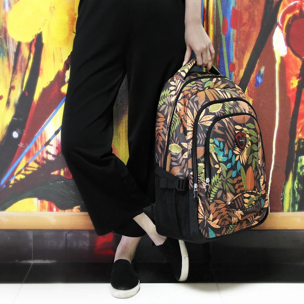 Floral Nylon Travel Backpack