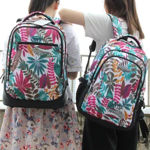 Floral Nylon Travel Backpack