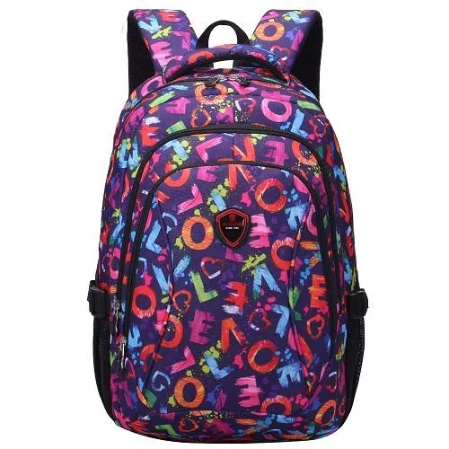 Floral Nylon Travel Backpack