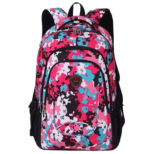 Floral Nylon Travel Backpack