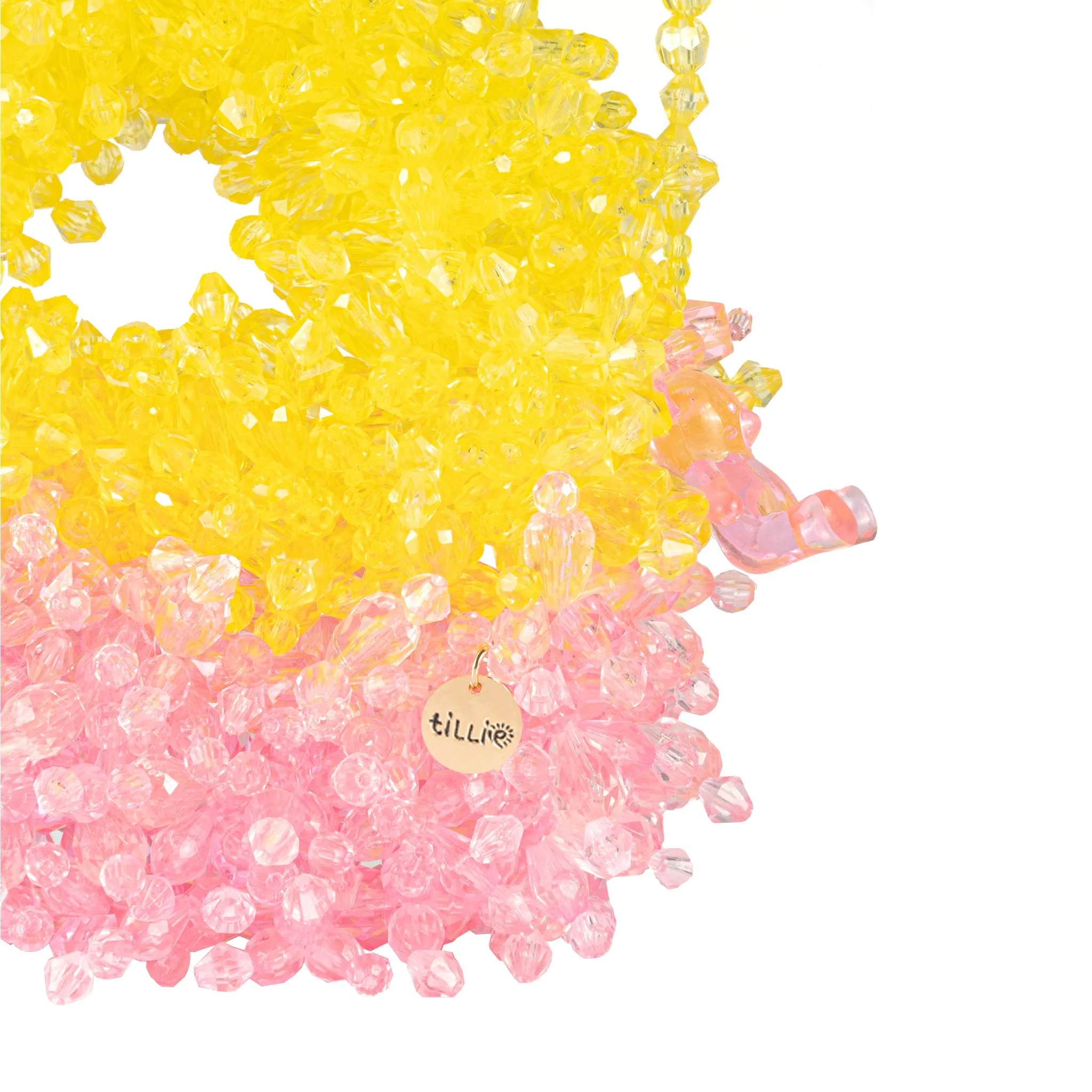 Fluffy Sunrise Mini Bead Bag