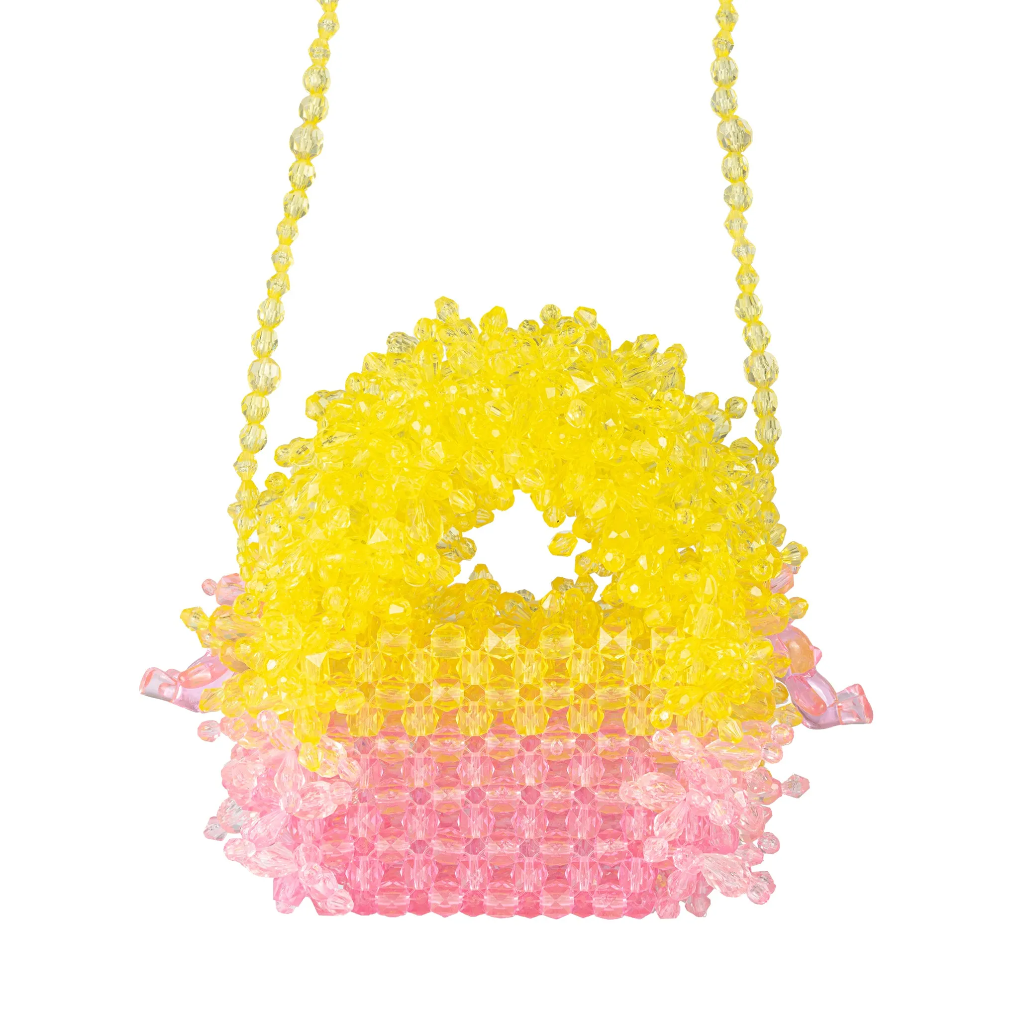Fluffy Sunrise Mini Bead Bag