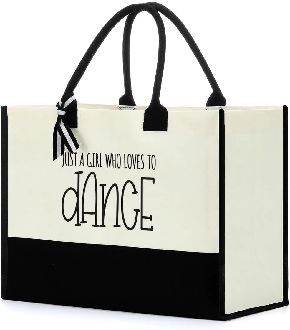 FORBIDDEN PAPER Ballet Dance Tote Bag - Perfect for Dancers, Teachers, and Fans - Travel & Gift Bag for Ballerina Lovers & Best Friends