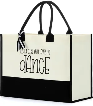 FORBIDDEN PAPER Ballet Dance Tote Bag - Perfect for Dancers, Teachers, and Fans - Travel & Gift Bag for Ballerina Lovers & Best Friends
