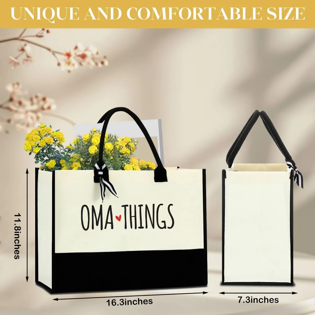 FORBIDDEN PAPER Grandma Granny Nana Nanny Yaya Abuela Oma Memaw Mamaw Aunt Auntie Gifts Makeup Bag for Women Mothers Day