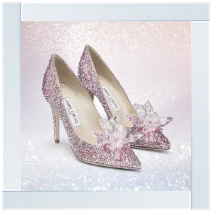 FS271 Pink sparkly high heels