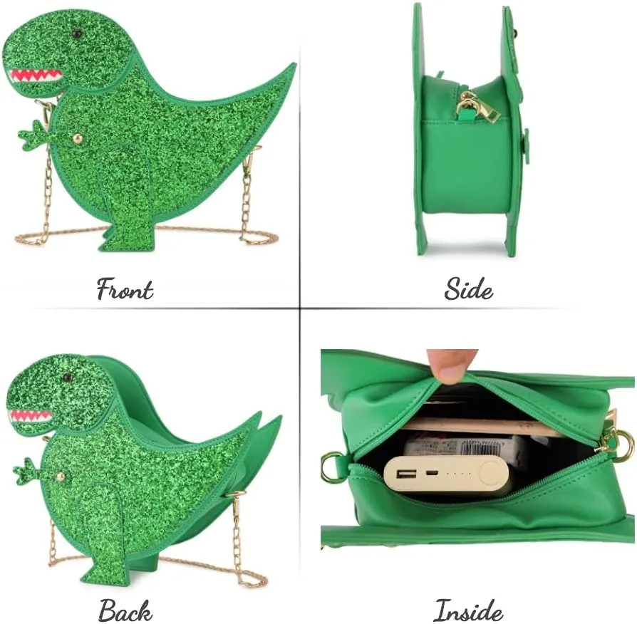 Fun Shape Purse for Women Novelty Handbags Unique Chain Crossbody Bag for Teens with Adjustable Shoulder Strap