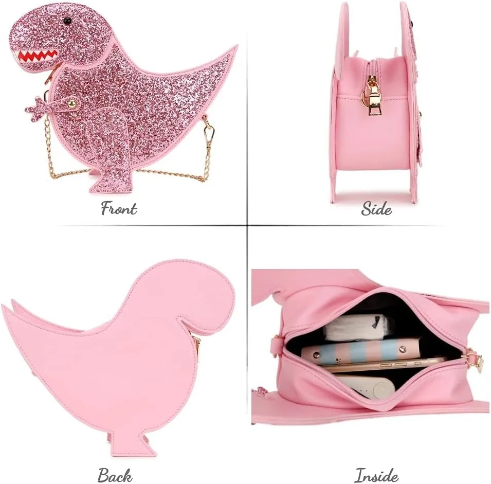 Fun Shape Purse for Women Novelty Handbags Unique Chain Crossbody Bag for Teens with Adjustable Shoulder Strap