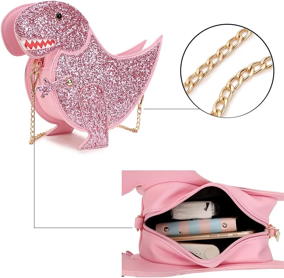 Fun Shape Purse for Women Novelty Handbags Unique Chain Crossbody Bag for Teens with Adjustable Shoulder Strap