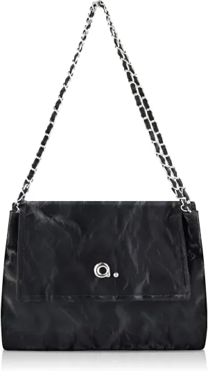 FuninCrea Shoulder Bag for Women Flap Design Women Handbags with Zipper and Snap Closure, Large Women's Shoulder Handbags