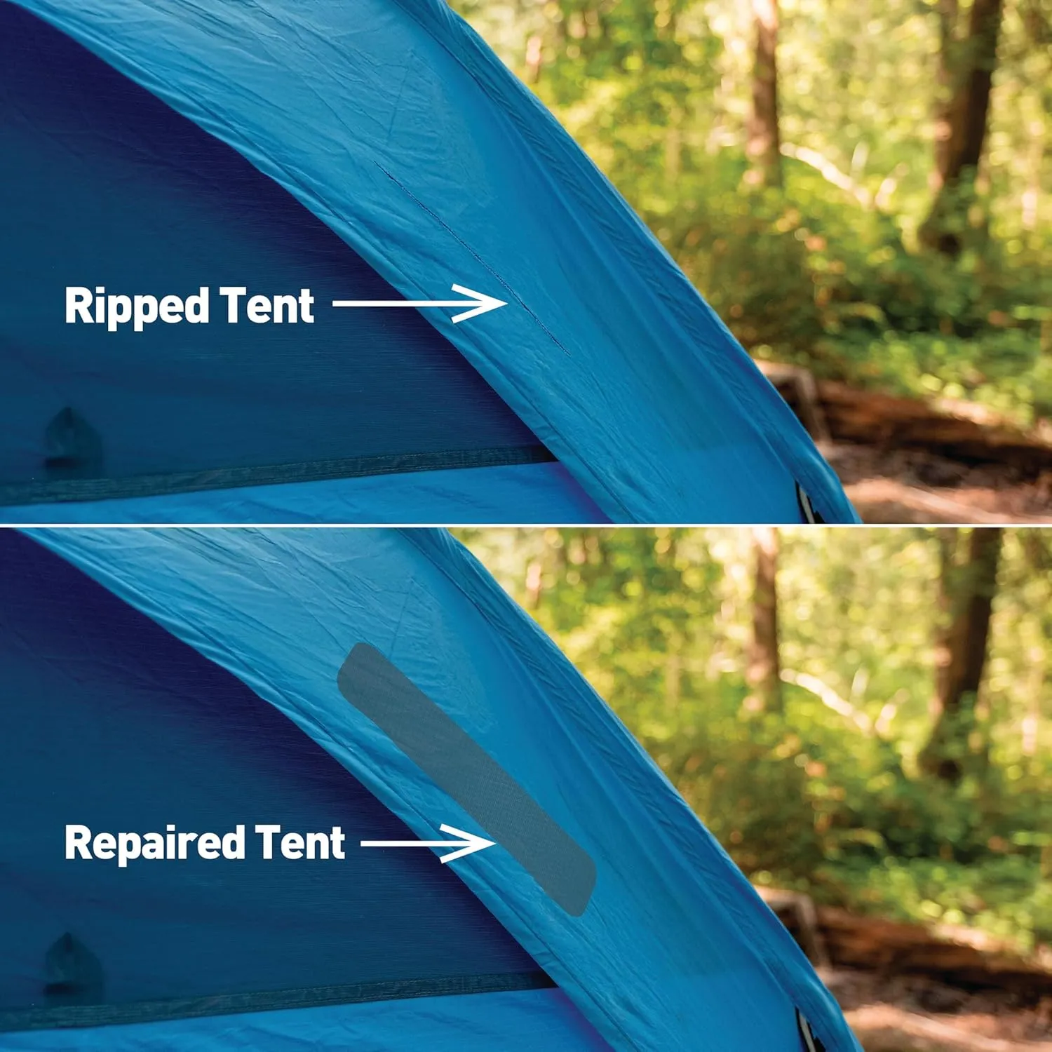 GEAR AID Tenacious Tape 3”x20” Micro-Ripstop Outdoor Fabric and Vinyl Gear Repair Tape, Quickly Fix Holes and Rips in Puffy Jackets, Rain and Snow Gear, Tents, Sleeping Bag and More, Orange, 2 Pack